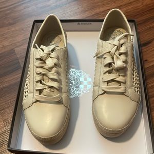 Vince Camuto Merlea Perforated Espadille woven sneakers women's size 7M